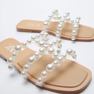 Zara Pearl Sandals